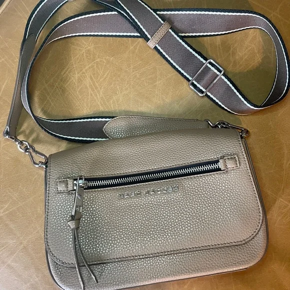 Marc Jacobs leather crossbody bag, beige. - Picture 3 of 4